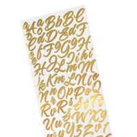Sticto Velike zlatne skripte četkice za stočni naljepnice, komad