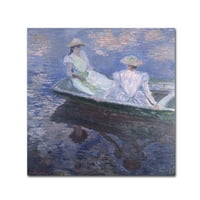 Zaštitni znak likovne umjetnosti 'na čamcu' platno umjetnost Moneta