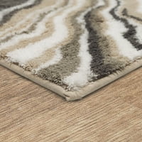 Mohawk Home Serpentine Mat, Taupe, 1 '9 2' 10