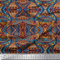 Soimoi poliester Crepe tkanini marokanski mozaički tkanini otisci sa dvorištem širom