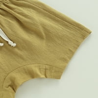 Deca Baby Girl Boy Outfits jednobojna kratka rukava novorođena košulja i šorc odgovaraju slatka Letnja