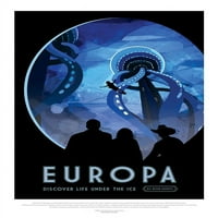 Europa-Otkrijte život pod posterom Print JPL JPL JPL113657