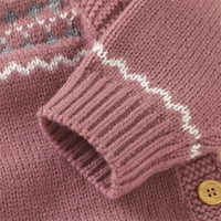 Girls FVWitlyh džemperke za djevojke sa kapuljačom pletenim džemper ROMPER BOY pamučni odijelo bebe kombinezon