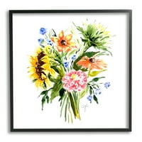 Stupell Indtries ljetni cvjetni buketi za cvjetanje Vivid Country Flowers, 24, dizajn © Alexandria Gilbert
