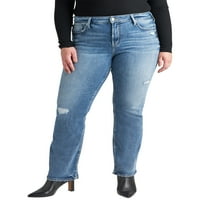 Silver Jeans Co. Plus Size Avery High Rise Tanke Farmerke Veličine Struka 12-24