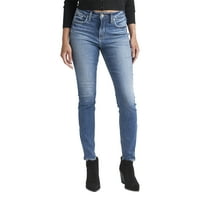 Silver Jeans Co. Ženske uske traperice za noge Avery High Rise, veličine struka 24-34