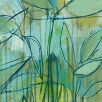 Remek Umjetnička Galerija Zeleni Cvijet Sažetak I Christopher Balder Canvas Art Print 24 36