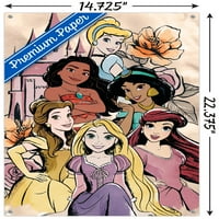 Disney Ultimate Princess Proslava - Zidni plakat dvorca sa pućim, 14.725 22.375