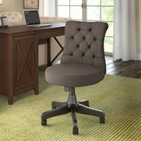 kathy ireland® Home by Bush Furniture Ironworks uredska stolica sa srednjim leđima u smeđoj tkanini