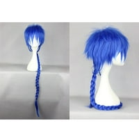 Unique Bargains perike za ljudsku kosu za žene Lady 39 plave perike sa kapicom za periku ravna kosa