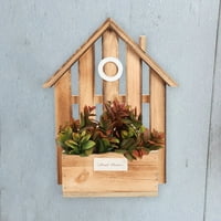 Zidni viseći jedinstveni dizajn-Trendy Hollow Handmade Decorative Eco-friendly Small House drveni zanat