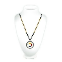 Pittsburgh Steelers Mardi Gras Perle Sa Medaljonom