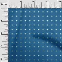 Onuone pamučna kambrična srednja plava tkanina Geometrijska šivaća materijala za ispis tkanina sa dvorištem