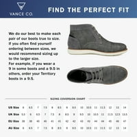 VANCE Co. MENS Austin Tru Comfort Foam čipkasti kapu za cipele Chukka Boot