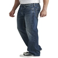 Silver Jeans Co. Muške Zac opuštene traperice s ravnim nogama, veličine struka 30-42