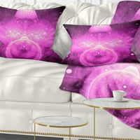 Designart svijetlo ljubičasta beskonačni Svijet - jastuk za bacanje cvijeća-16x16
