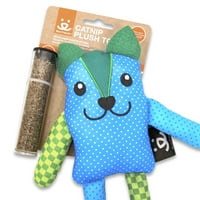 Najbolji prijatelji 8 plava Patchwork lutka mačka igračka za mačke sa zamjenom mačja trava