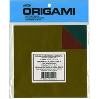 Origami Papir 5.875 X5.875 18 PKG-asortirana folija sa dvostrukim