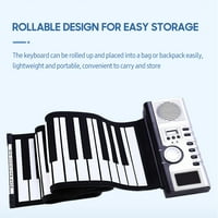 Walmeck Keys Roll Up Piano Keyboard prijenosni Meki Silikonski elektronski klavir sa ugrađenim zvučnikom