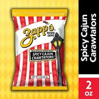 Zapps 2oz Cajun Crawtator Kettle čips od krumpira - 25ct pack