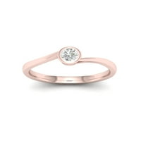 1 5CT TDW Diamond 10k prsten za obećanje pasijansa od ružičastog zlata