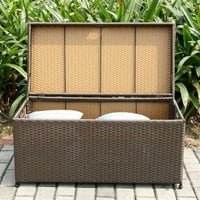 Jeco Wicker Patio Deck Bo u Espresso